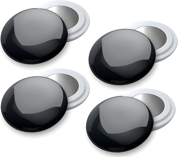 Running Magnet Race Number Holder - Pack of 4 Triathlon Bibs Magnets High Resistance Binding Trail Bib Holder Running Women's Accessory Colours (Black)