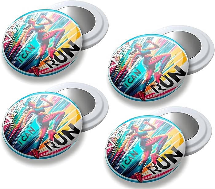 Set of 4 Running and Triathlon Back Magnets High Strength