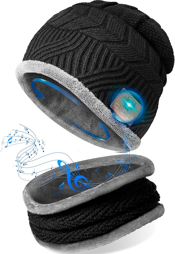 Bluetooth Beanie Hat - Christmas Gift for Men Women Dad Teenager