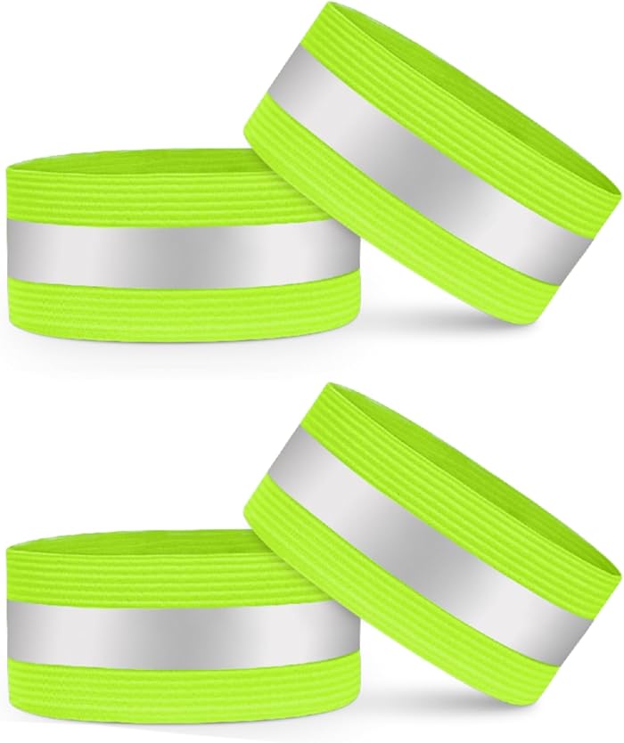 Reflective Armbands - Elastic Reflective Band with 8cm Adjustable Closure and 2cm Reflective Tape