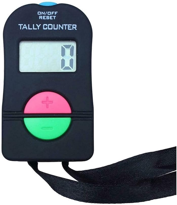 Securi Running Electronic Clicker Golf Manual Counter for Gym - Black