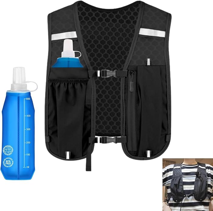 Gilet de course avec gourde: confortable mais goût plastique?