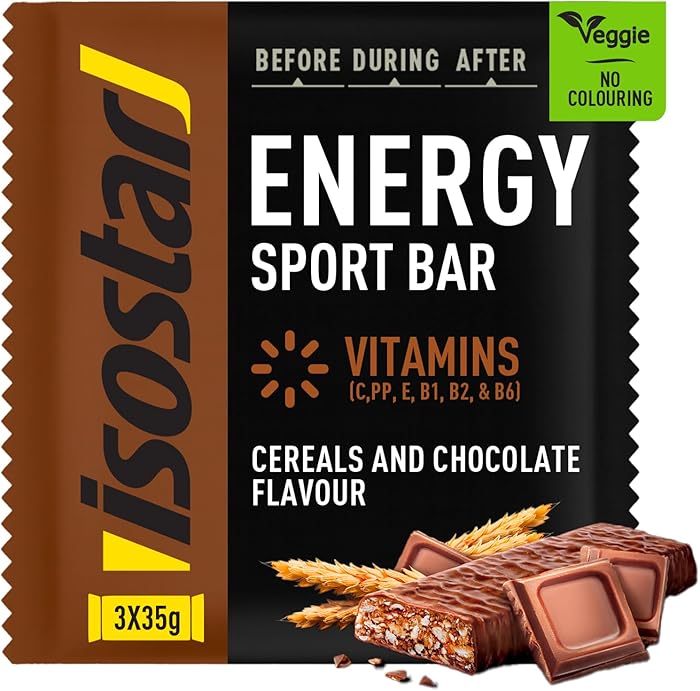 Isostar Energy Sport Bar Céréales Chocolat 3x35 g