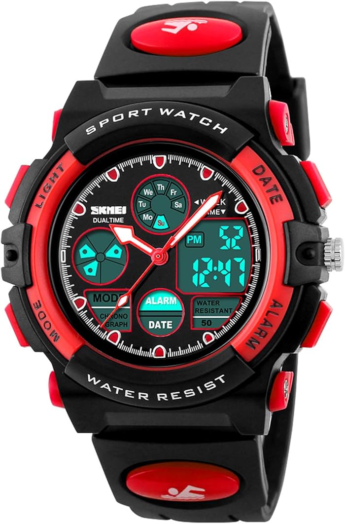 Dayllon Kids Digital Watch Outdoor Sport 50M Waterproof