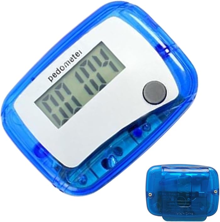 3D Walking Pedometer - Walking Concord Simple Exercise Trackers Digital LCD Pidometer Daily Monitor for Sports Travel Adventures Swimmer