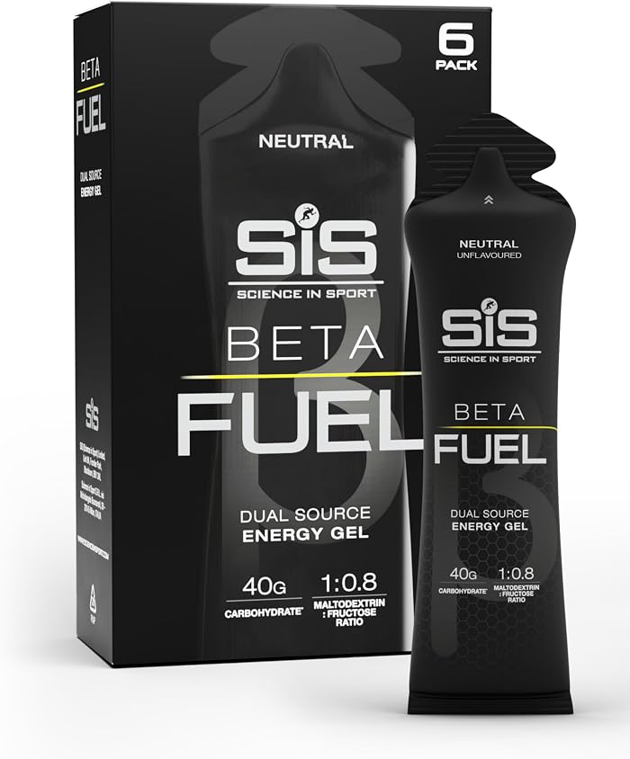 Science in Sport BETA Fuel Gel, Non Aromatisé, 6 Sachets