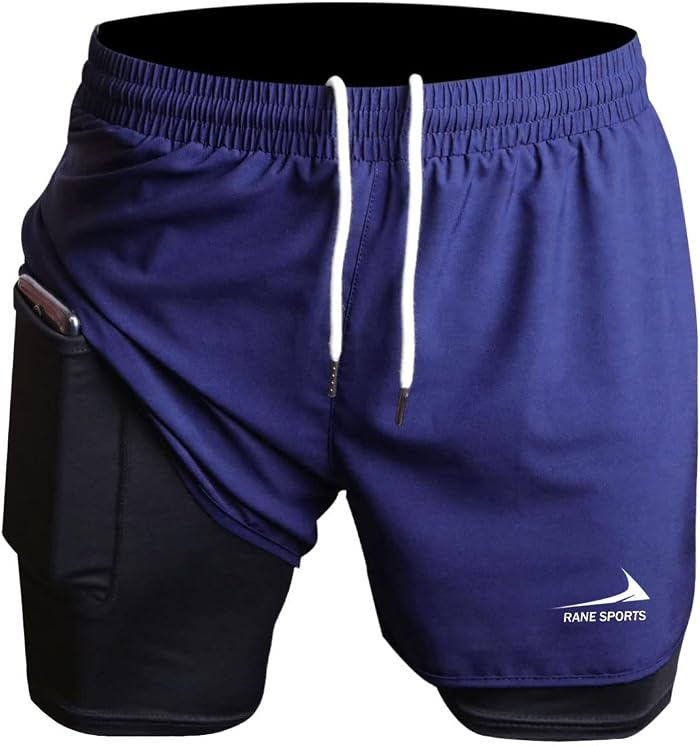 Short de Course 2 en 1 pour Homme Rane Sports