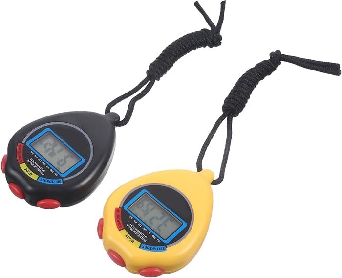 SUPVOX 2pcs Stopwatch Sport Digital Portable Electronic Watch