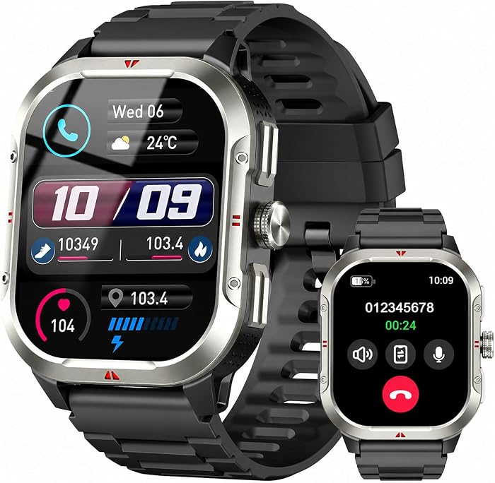 Jugeman Montre Connectée Homme Militaire