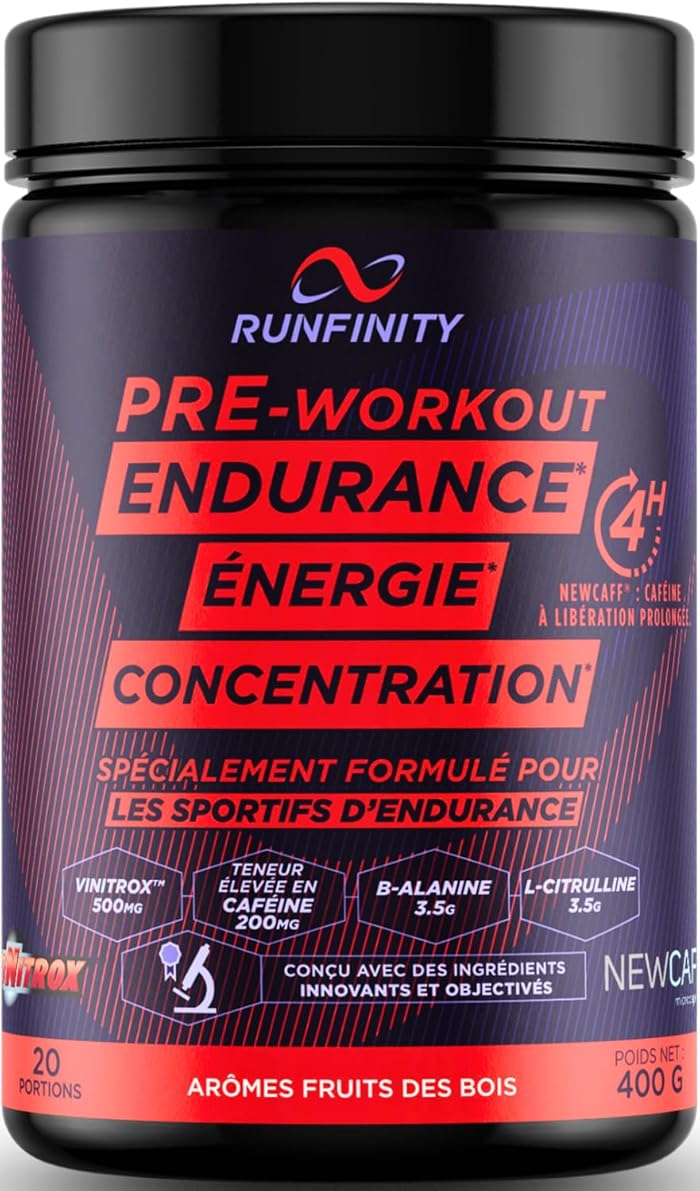 Energie et endurance : test du Pre Workout Runfinity