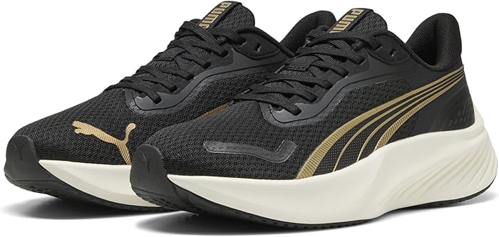 Mixed Pounce Lite Road Running Shoe Puma Gold PUMA Black 44 EU